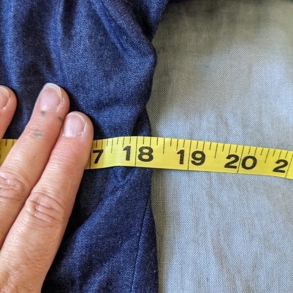 DENIM Shark Bite Shawl Collar Jacket S - Picture 7 of 14